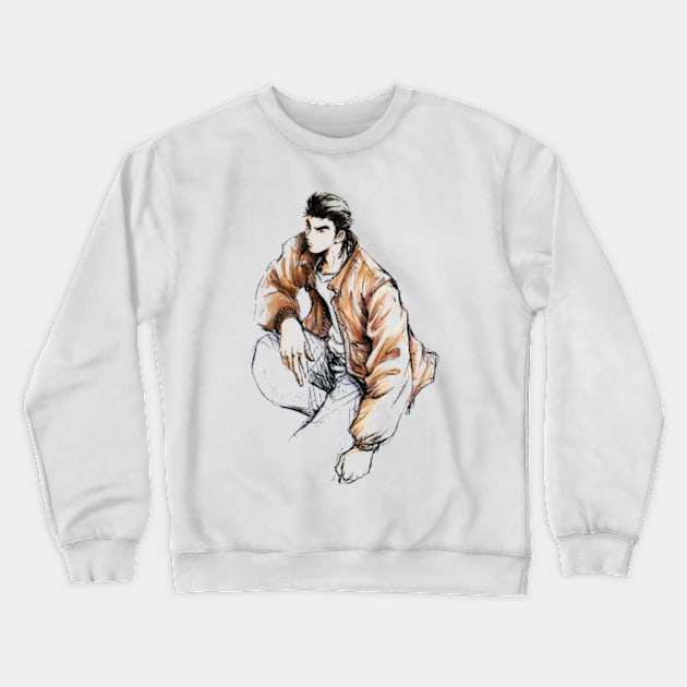 Shenmue - Ryo Sketch Crewneck Sweatshirt by Gekidami